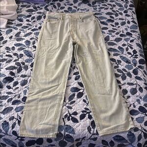 PacSun Cream Straight Jeans